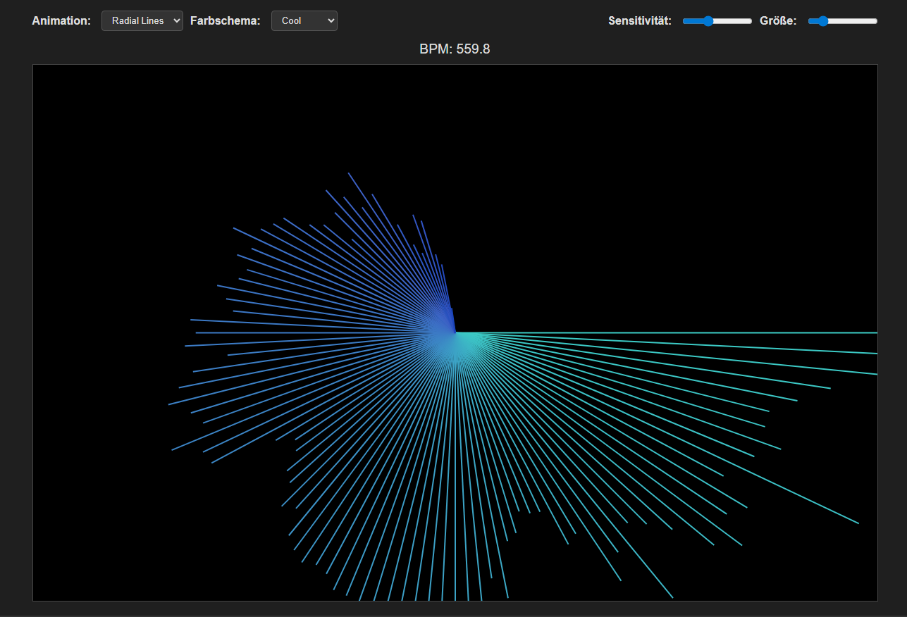 Screenshot: Cool Farbschema