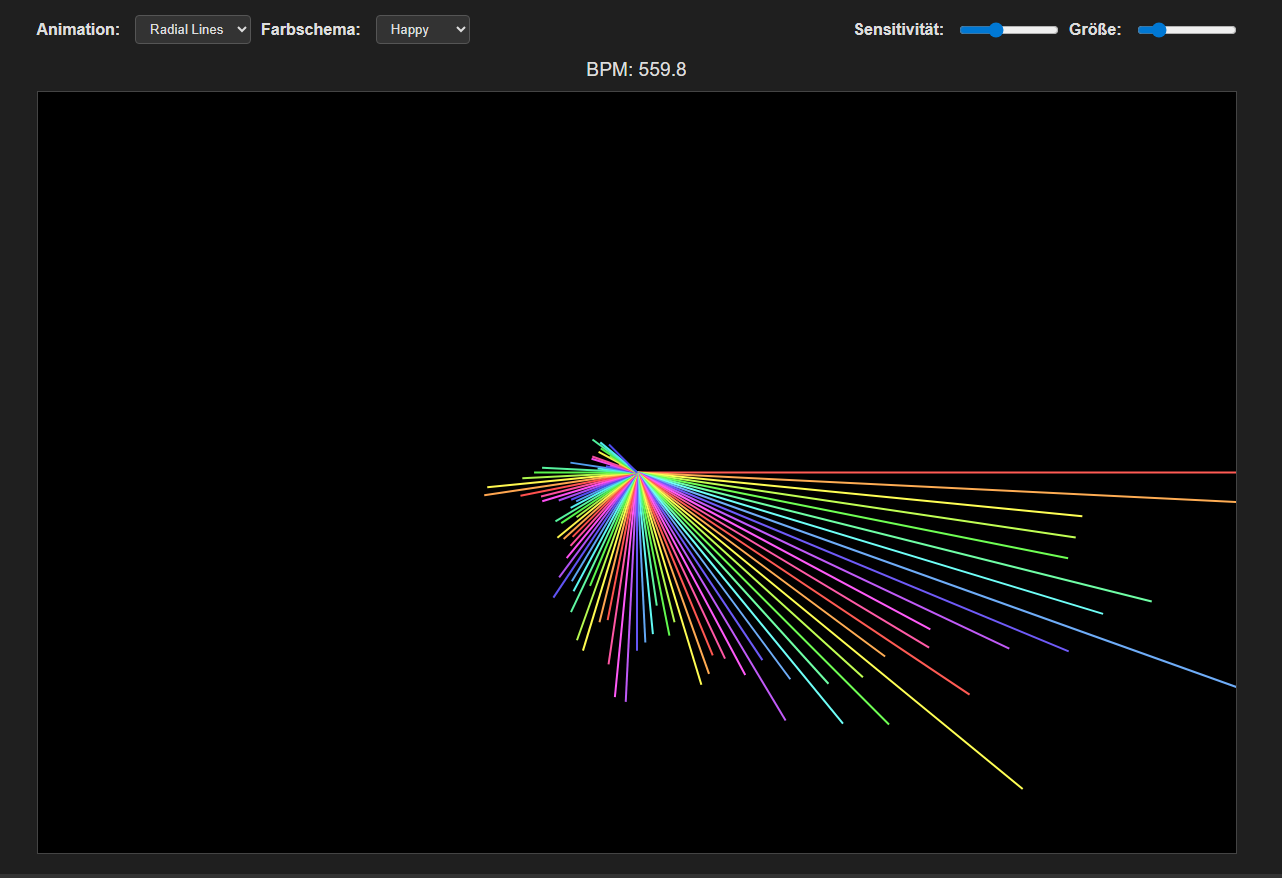 Screenshot: Happy Farbschema