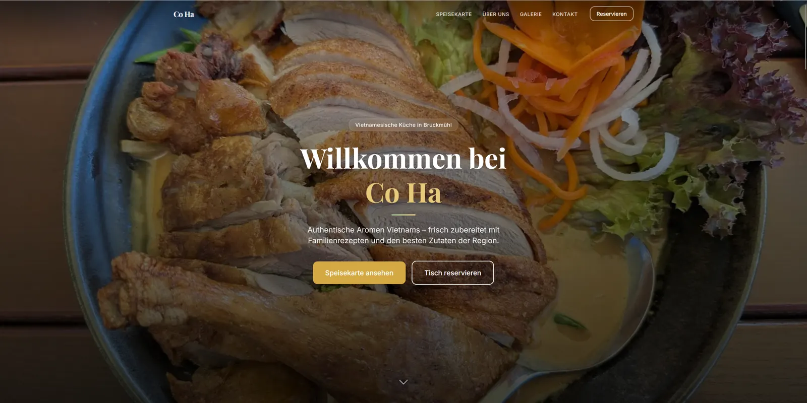 CoHa Website Screenshot